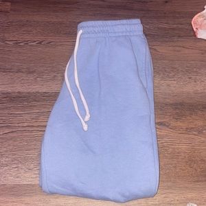 blue sweatpants